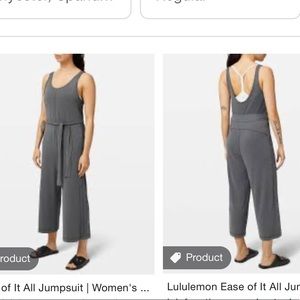 Lululemon ease of it all jumpsuit